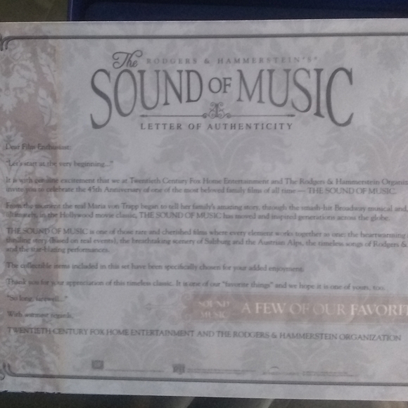 Sound of Music 🎶 45th Anniversary Collector Ltd Ed Blue Ray DVD Set w/Music Box - Picture 4 of 8
